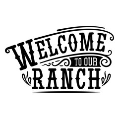 Obraz premium Ranch welcome badge