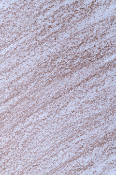 Brown Crayon Scribbles Texture on White Paper