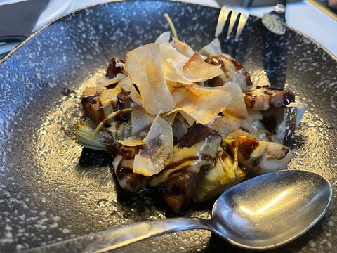 Artichokes Prepared and Served as a Mediterranean Vegetable Dish