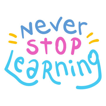 Never stop learning badge