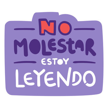 No molestar estoy leyendo badge