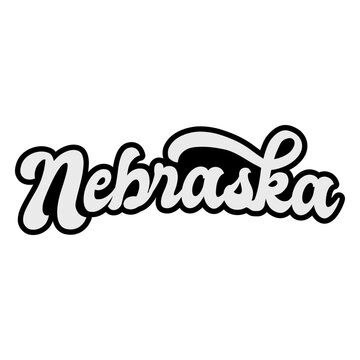 States lettering nebraska