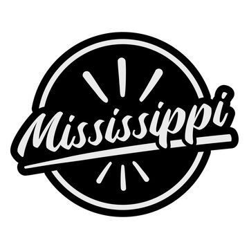 States lettering mississippi