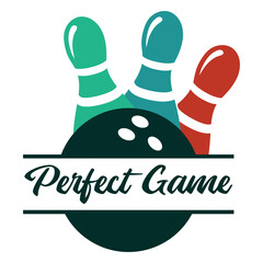 Obraz premium Perfect game flat quote
