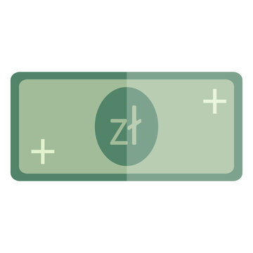 Polish zloty coin currency symbol