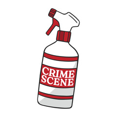 Fototapeta premium Crime scene quote badge