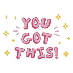 Obraz premium Motivational doodle color quote