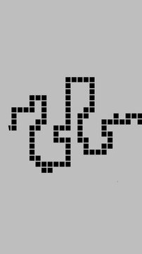 Minimal Pixelated Line Pattern Motion Graphic