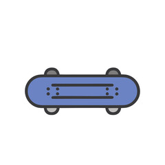 Blue skateboard icon © BABYMON