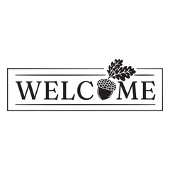 Fototapeta premium Welcome Fall badge