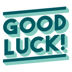 Fototapeta premium Good luck holiday quote