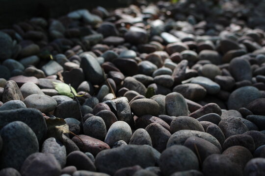 black and white pebbles