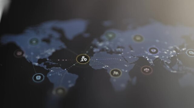 Global map visualizes interconnected social service network