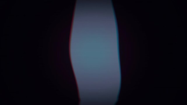 Glitchy VHS Scanline Waves with RGB Split and Horizontal Jitter