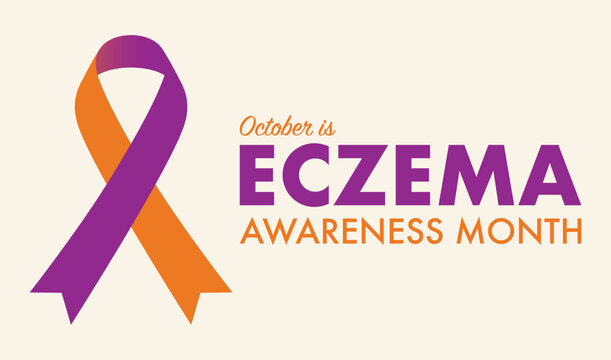 Eczema Awareness Month October &mdash; Awareness Placard and Banner Vector Design