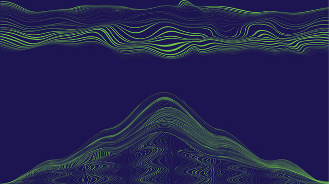 Abstract motion graphic design background . Technology background with curved lines and space for text . Transition shapes . Movement composition . Vector illustration