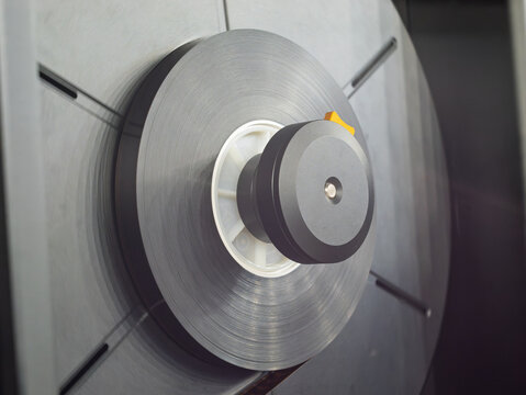 Film Reel on a Scanner for Digital Cinema Archiving