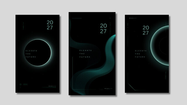 Poster pack. Preview with text. Vector version available.