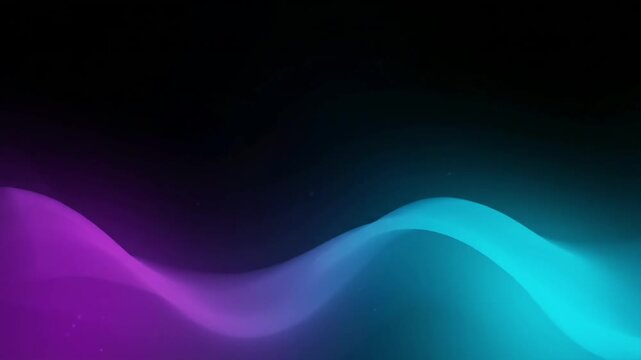 Abstract background with smooth flowing waves in vibrant purple and blue gradient colors