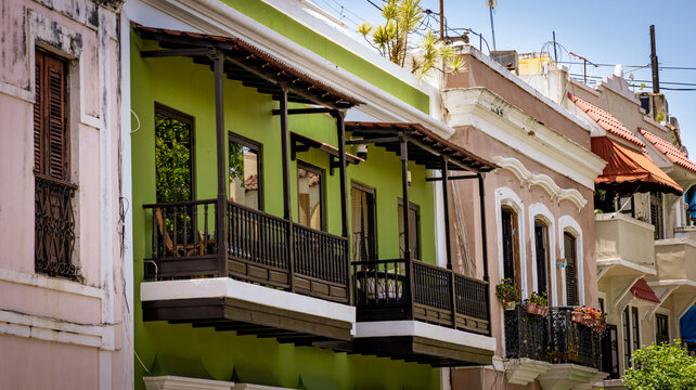 Picturesque streets of Old San Juan