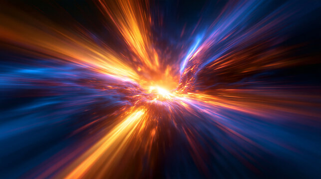 Warp Speed Hyperspace Tunnel in Deep Cosmic Space