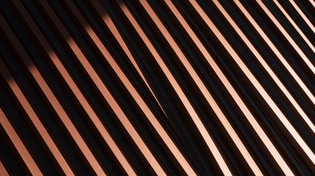 Abstract Diagonal Metal Slats Background Texture