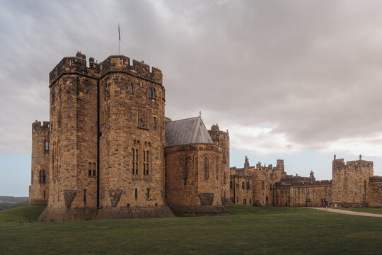 Editorial views of Alnwick Castle showcasing historic architecture, towers and grounds across Northumberland during early‑autumn light, September 2026