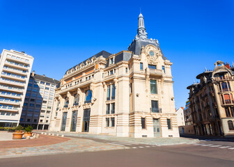 Obraz premium Hotel des Postes main post office building on Grangier Square, Dijon