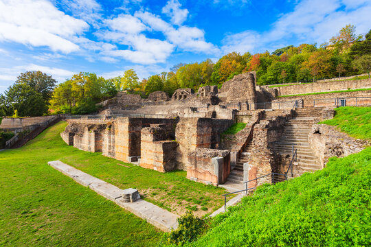 Ancient gallo roman theatre in Lyon, France