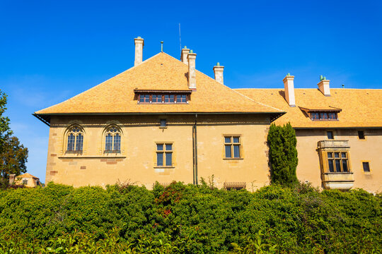 Chateau de Ripaille castle and vineyard in Thonon les Bains, France