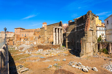 Forum of Augustus and Temple of Mars Ultor in Rome, Italy © saiko3p