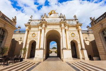 Obraz premium Arc Here triumphal gate at Place Stanislas in Nancy city, France