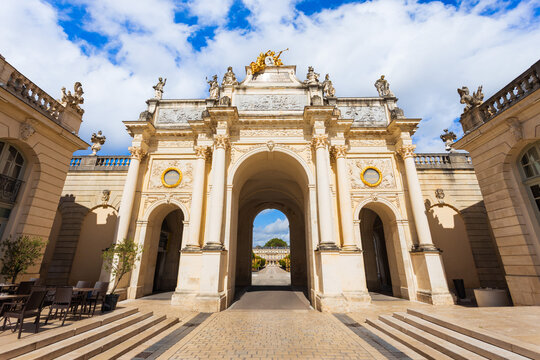 Arc Here triumphal gate at Place Stanislas in Nancy city, France