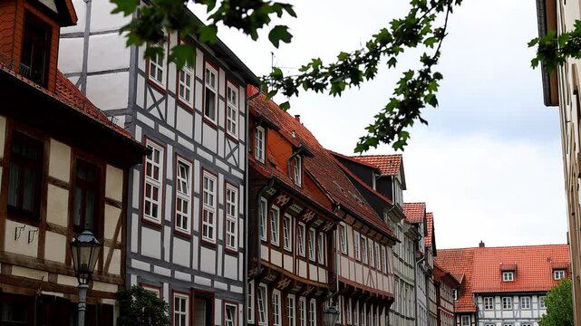 the historic center of goettingen germany 4k video