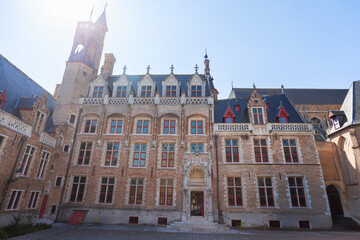 Fototapeta premium Gruuthuse Museum or Gruuthuse Palace in Bruges city, Belgium