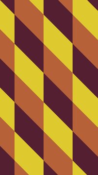 Animated orange triangle pattern motion background seamless loop