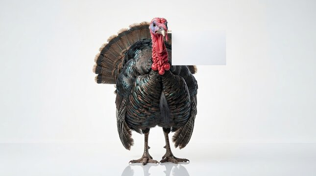 A majestic turkey stands proudly representing the heart of the thanksgiving holiday celebration