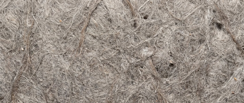Mineral wool insulation texture. Fibrous gray material background