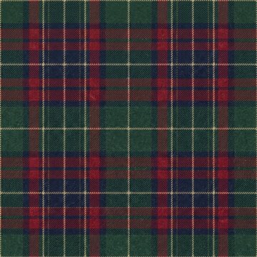 Traditional green and red tartan plaid seamless pattern textile texture
