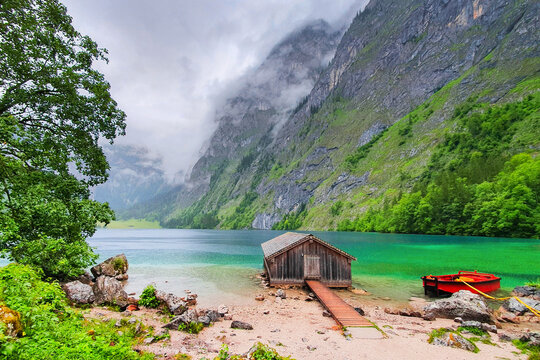 Obersee lake near Berchtesgaden, Germany