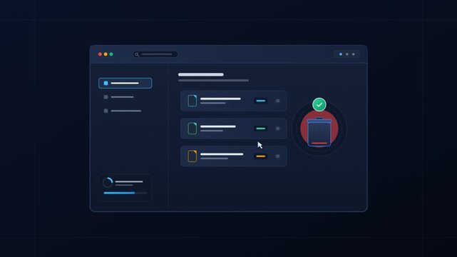 Modern dark mode software interface showing list management and file deletion