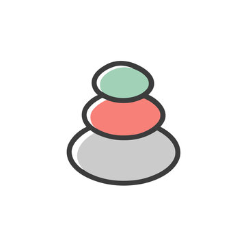 Stacked stones icon