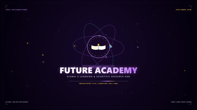 Futuristic Academy E Learning and Scientific Research Hub Digital Opener