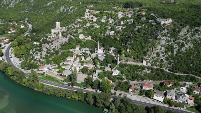 The historic town of Pocitelj in Bosnia and Herzegovina is a sight to behold. It is home to historic houses and buildings.