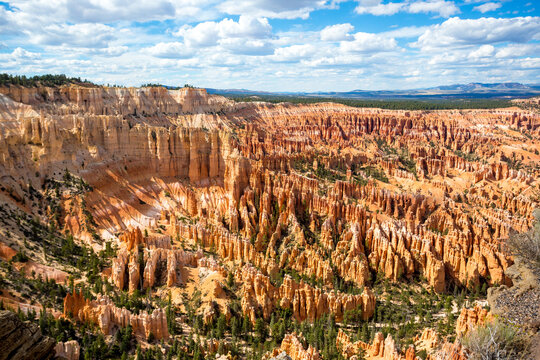 Hoodoos seen from Bryce Point in Bryce Canyon National Park, Utah