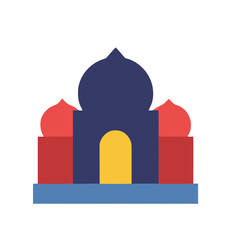 Stylized mosque with domes and archway © marcel