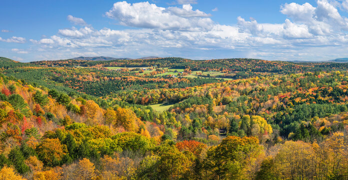 Vermont countryside landscape in autumn