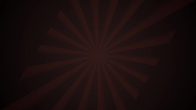 Dark red sunburst pattern rotating on black background