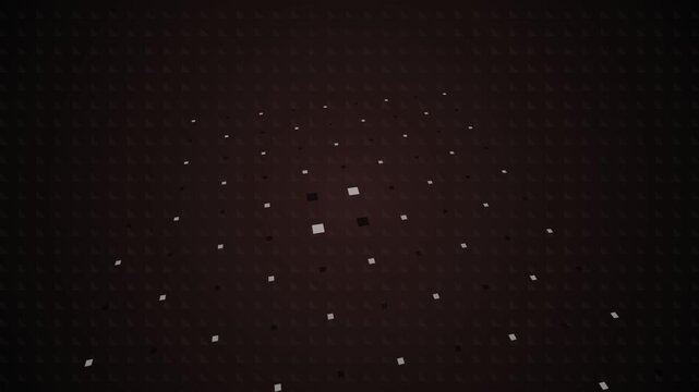 Black and white checkerboard pattern extending into dark perspective studio background