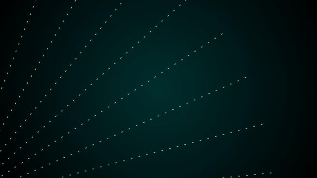 Abstract binary code radiating outwards on a dark green background